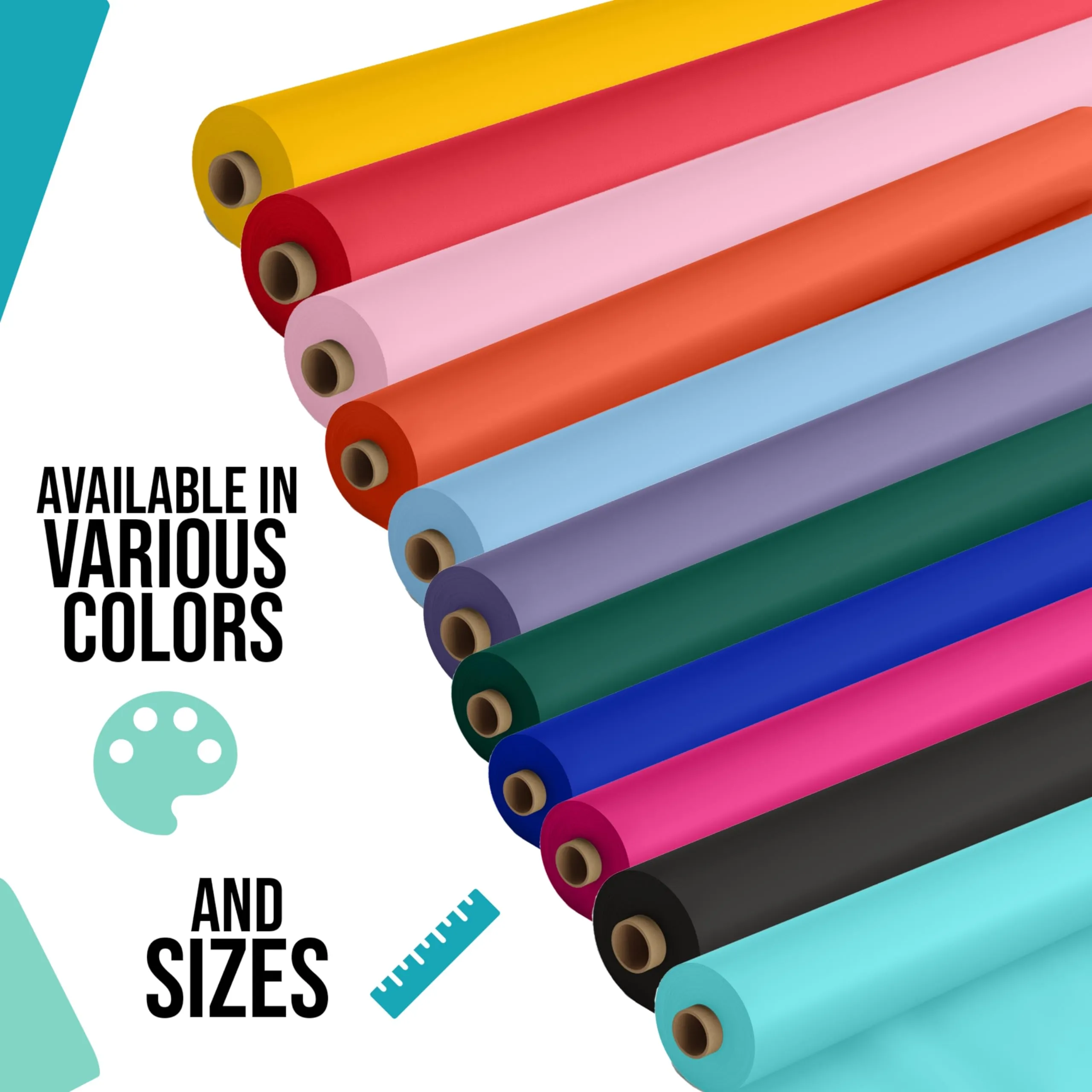 40 In. x 100 Ft. Ivory Table Roll