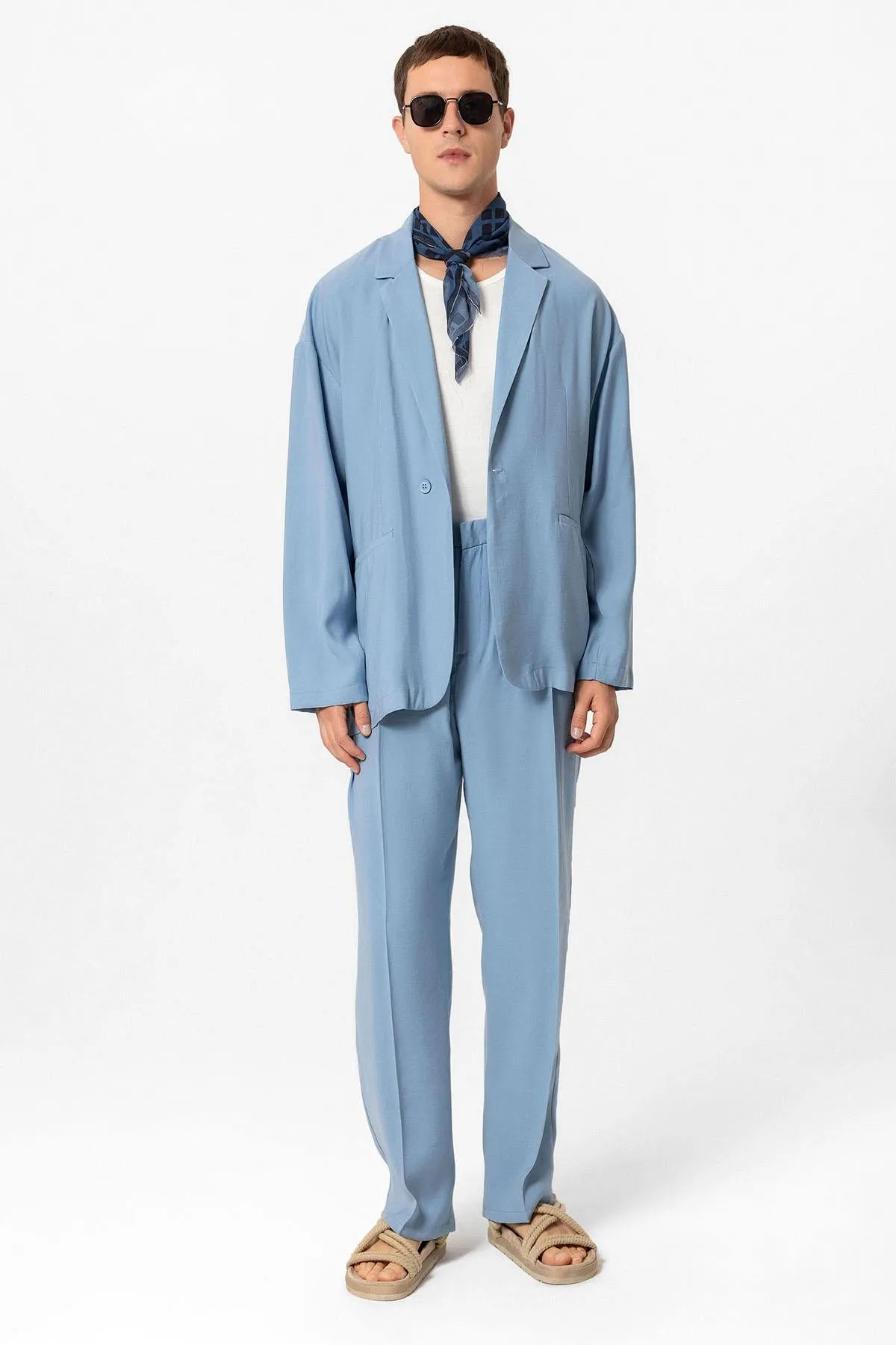 ANT Oversized Unlined Men's Blazer Jacket - Brick