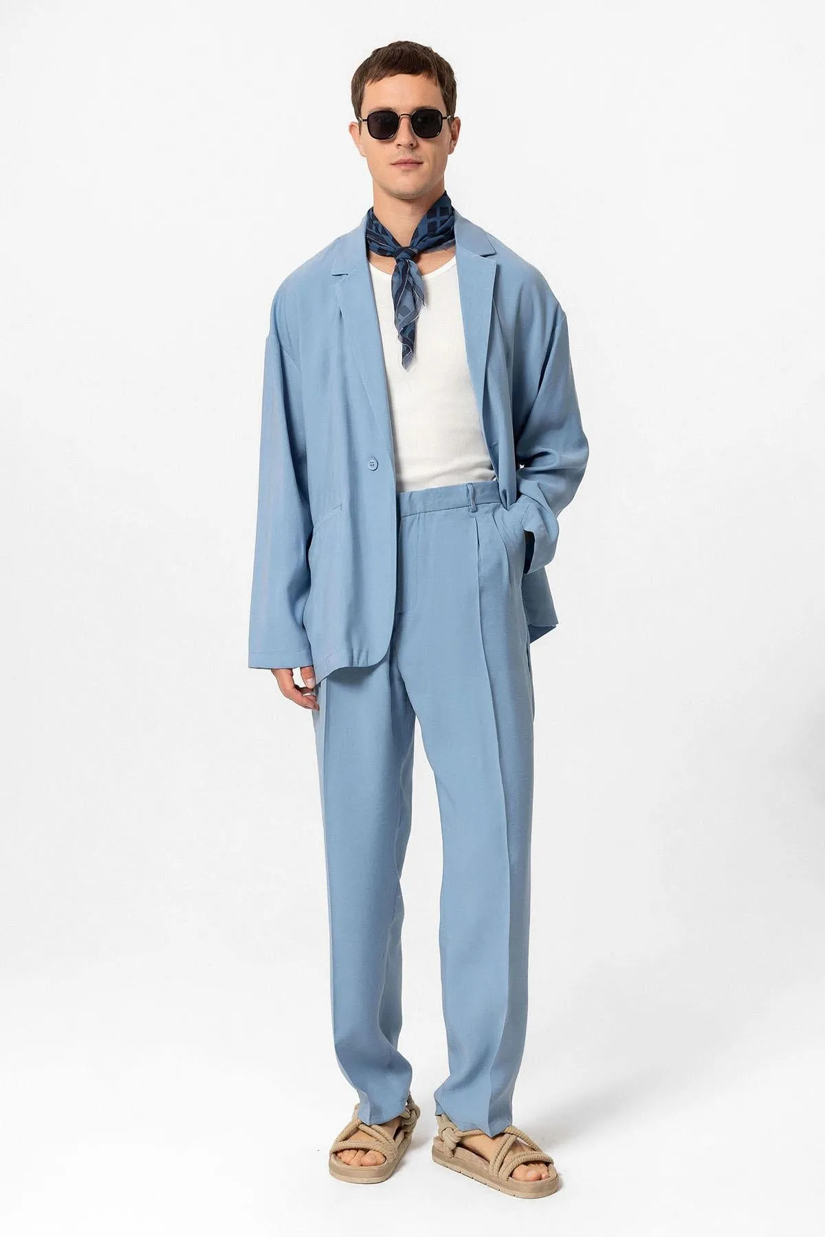 ANT Oversized Unlined Men's Blazer Jacket - Brick
