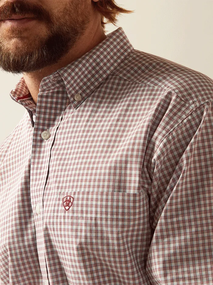 Ariat 10054647 Mens Pro Series Glen Classic Fit Shirt Brick