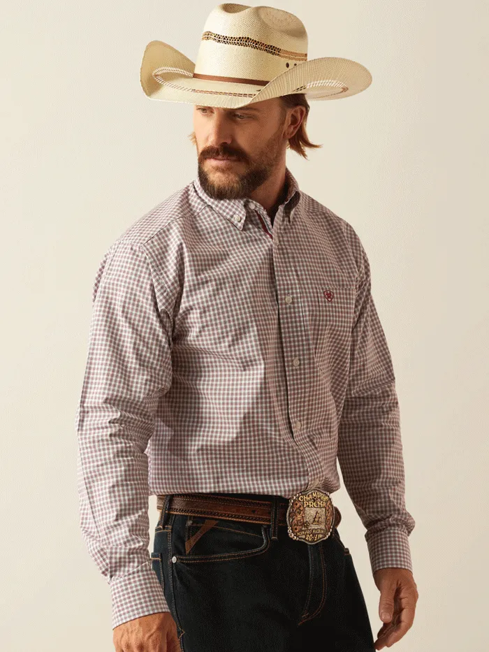 Ariat 10054647 Mens Pro Series Glen Classic Fit Shirt Brick