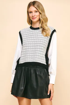 Back To Black Sweater Top
