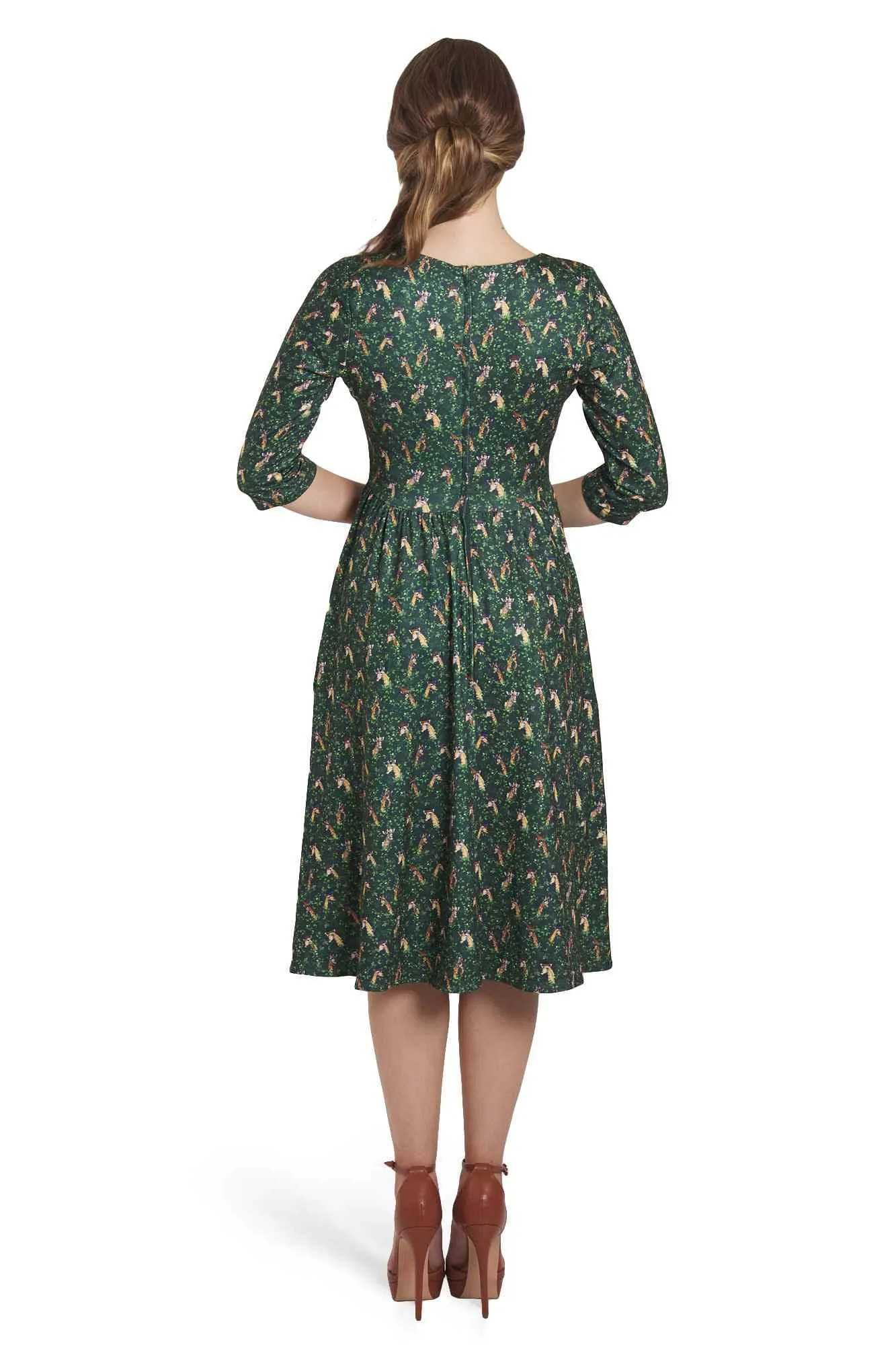 Billie Green Giraffe Dress