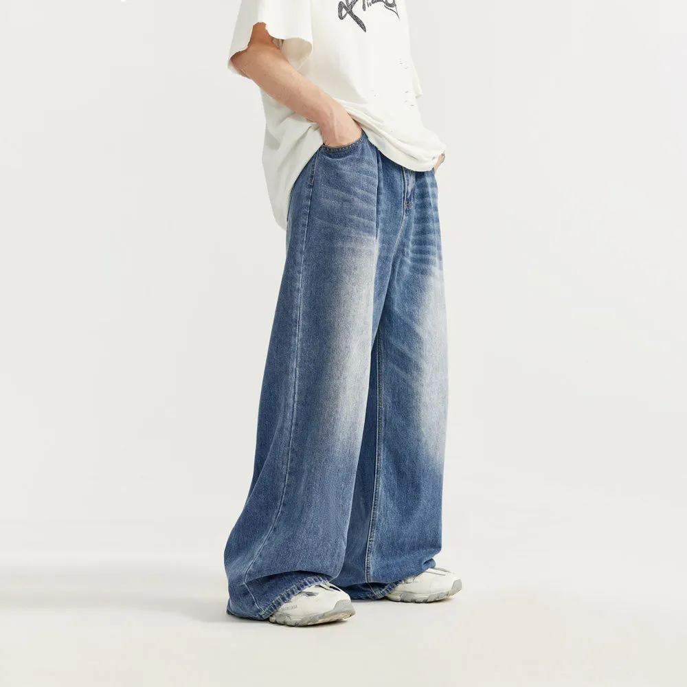 Blue Wide Leg Jeans