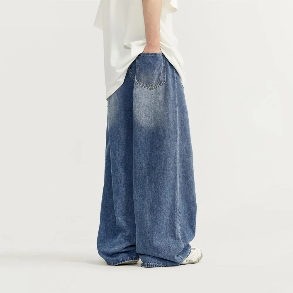 Blue Wide Leg Jeans