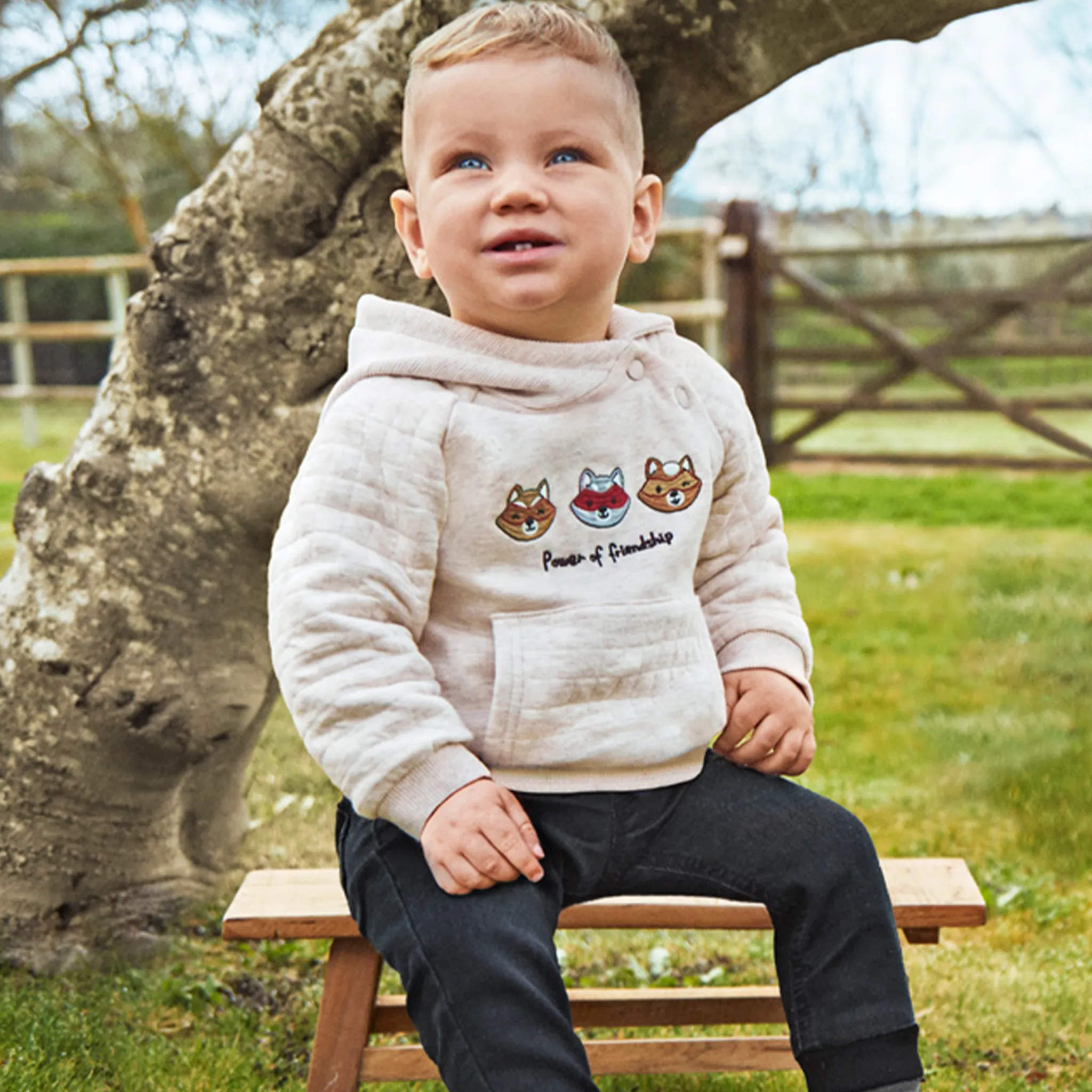 Boys Soft Denim Joggers For Babies