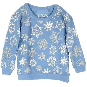 Chaser Snowflake Cozy Knit Girls Pullover