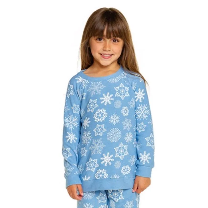 Chaser Snowflake Cozy Knit Girls Pullover