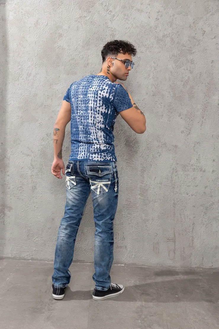 Cipo &amp; Baxx UNION men's jeans denim CD149