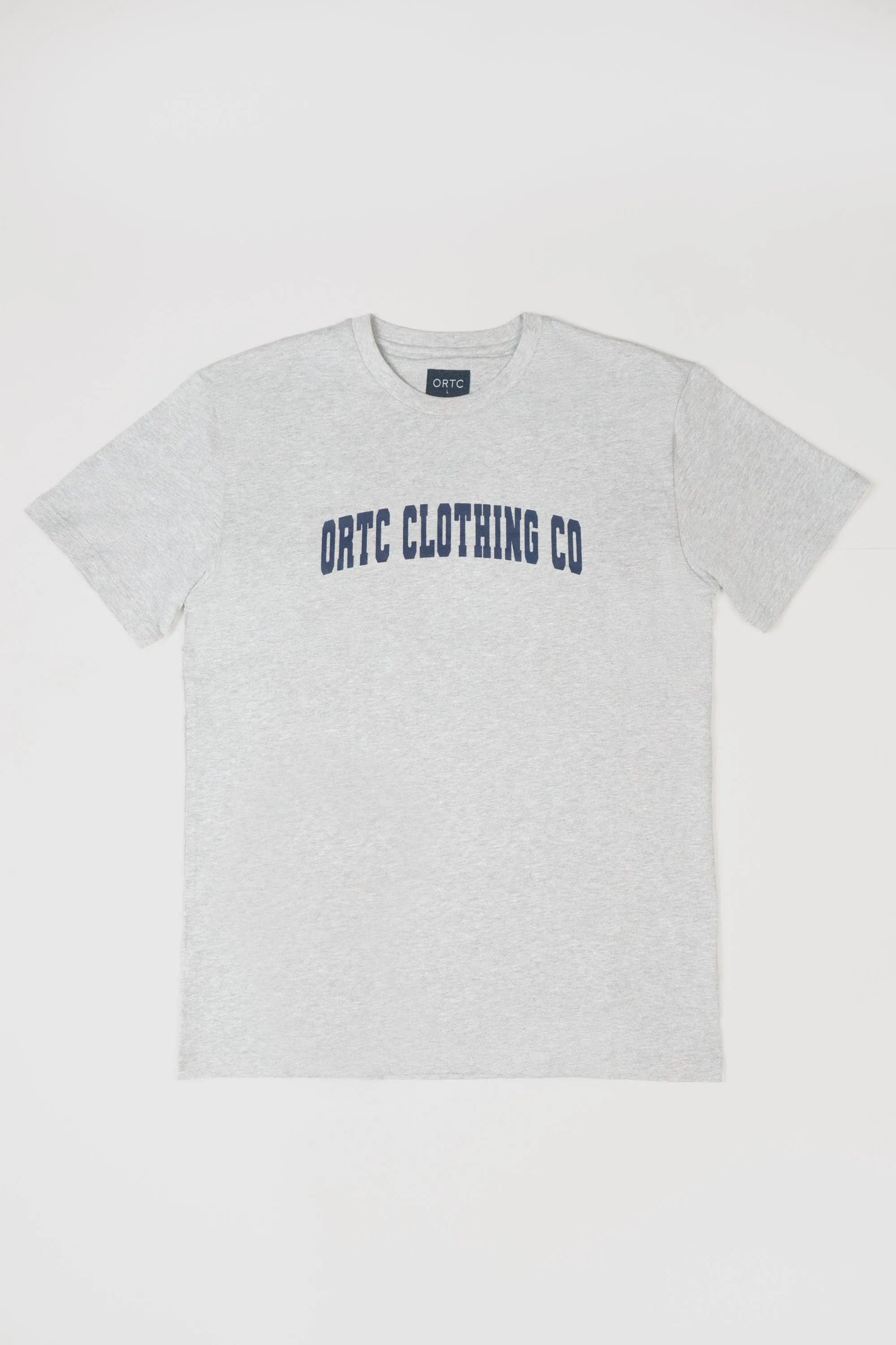 College Logo T Shirt Grey Marle