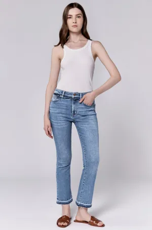 Dear John Jeanne Midrise Cropped Flare Jeans Savannah