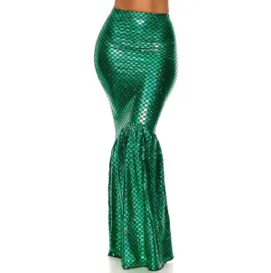 Elegant Holographic Detailed Mermaid Skirt Adult Costume