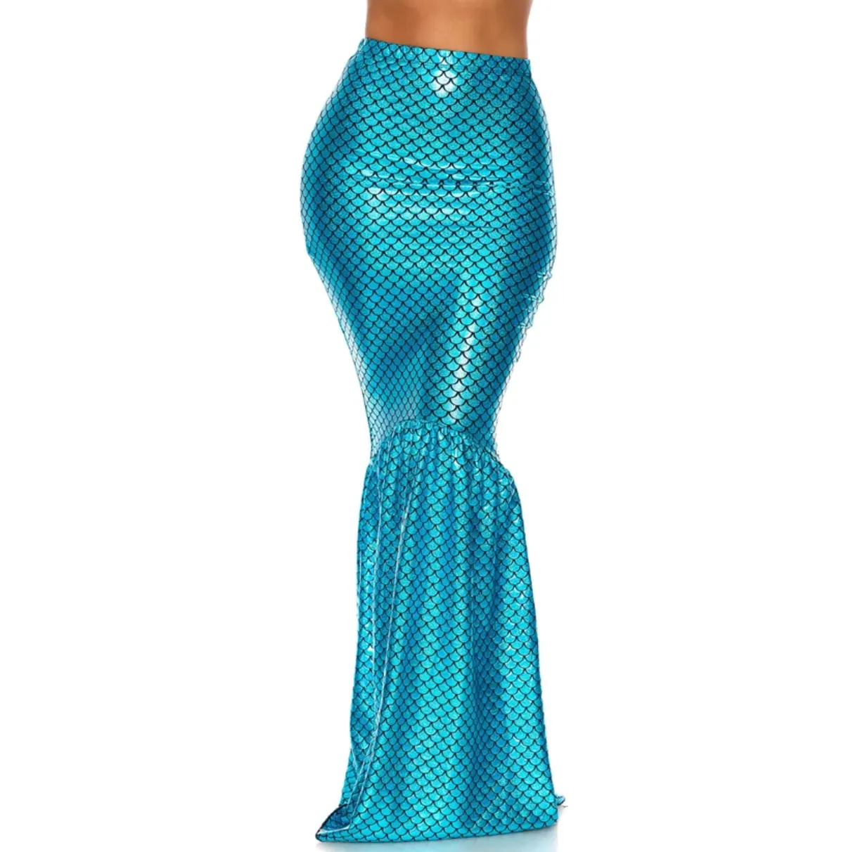 Elegant Holographic Detailed Mermaid Skirt Adult Costume