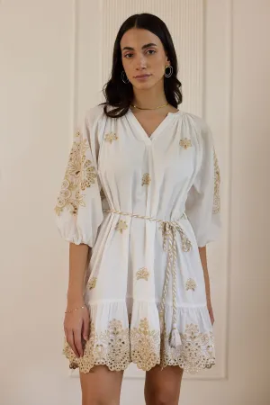 Elizabeth Mini Dress- White
