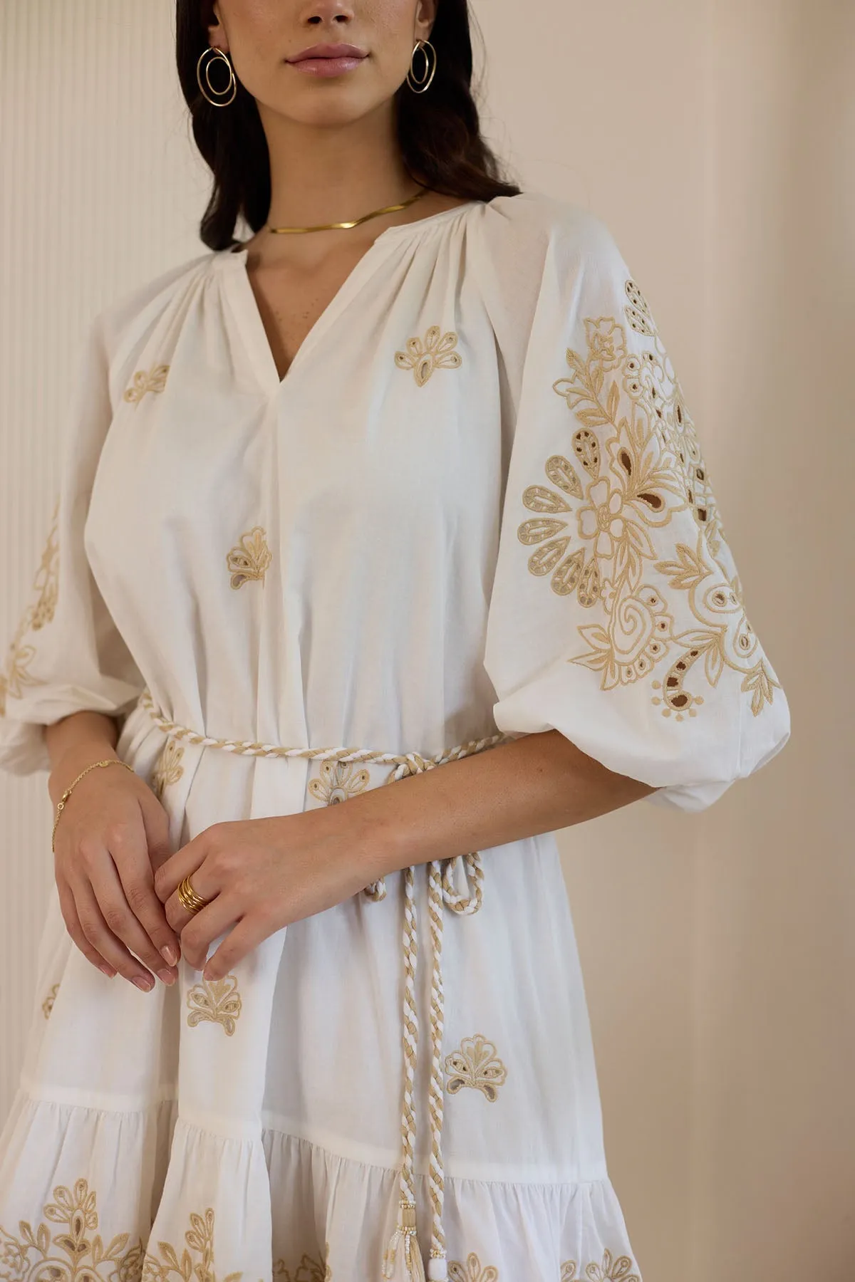 Elizabeth Mini Dress- White