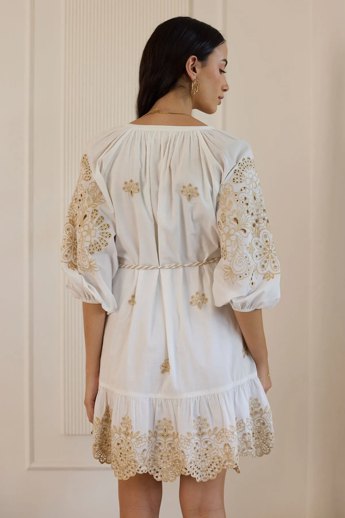 Elizabeth Mini Dress- White