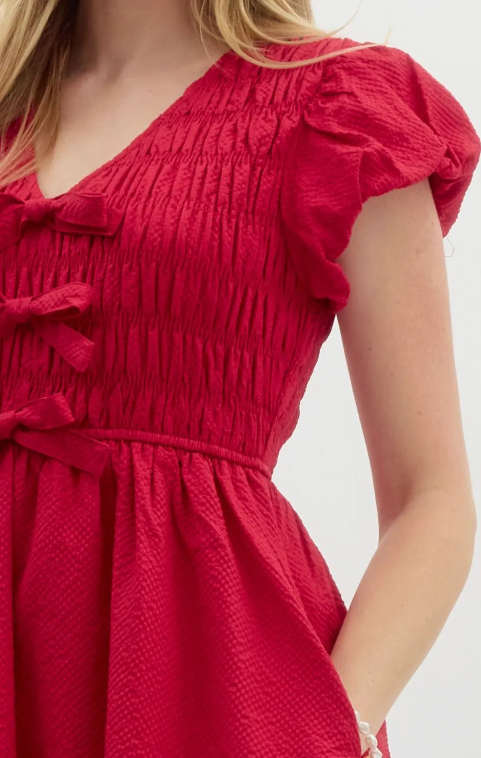 Flattering Textured Dress