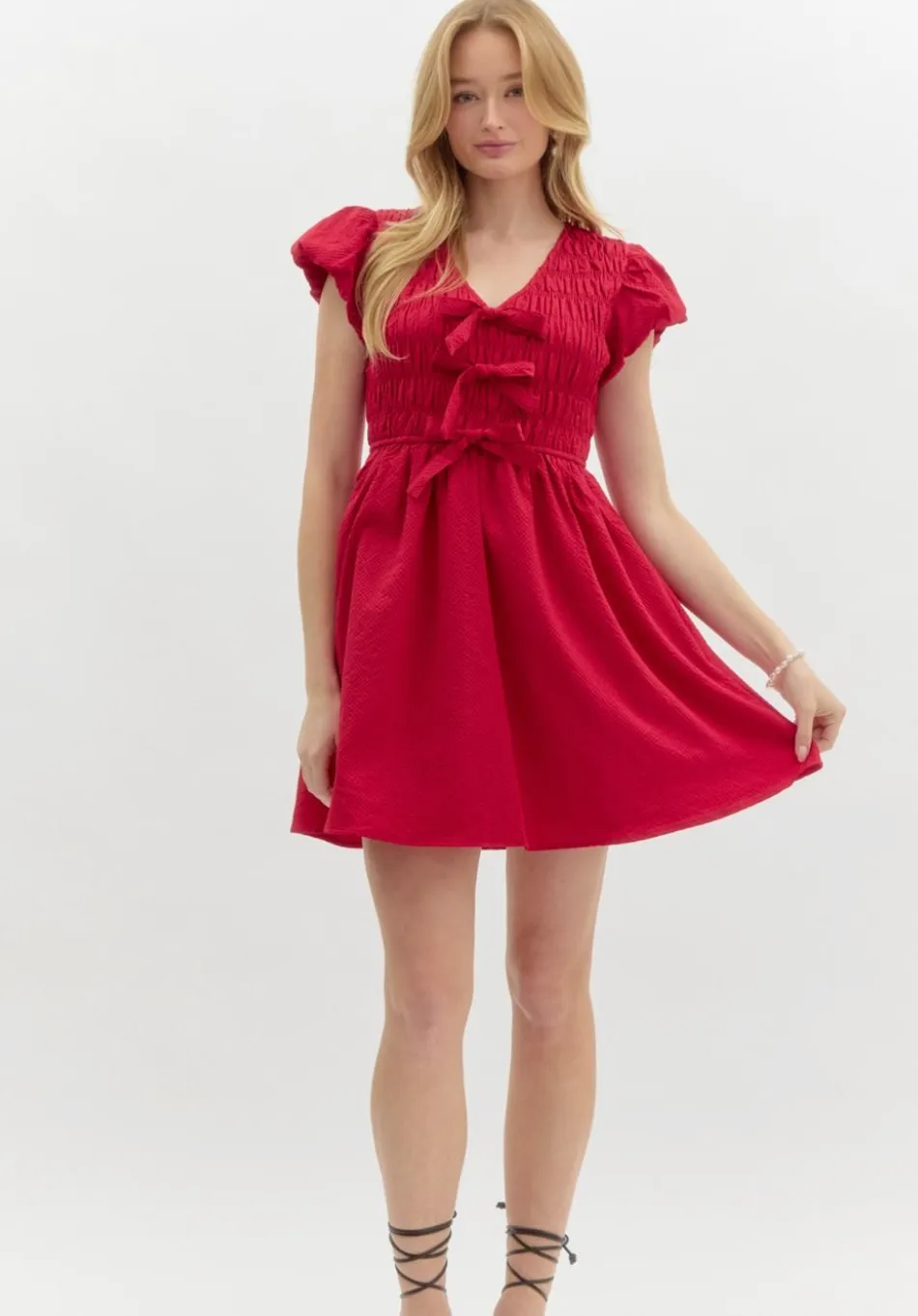 Flattering Textured Dress