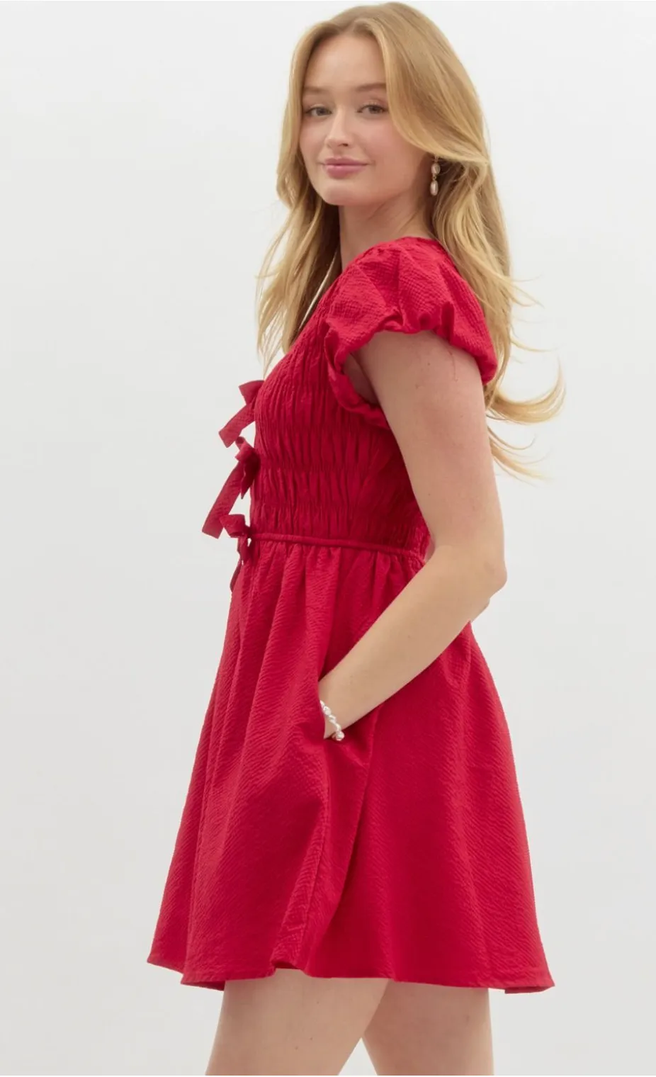 Flattering Textured Dress