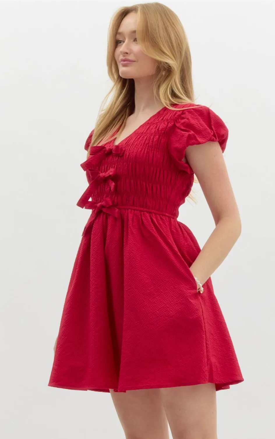 Flattering Textured Dress