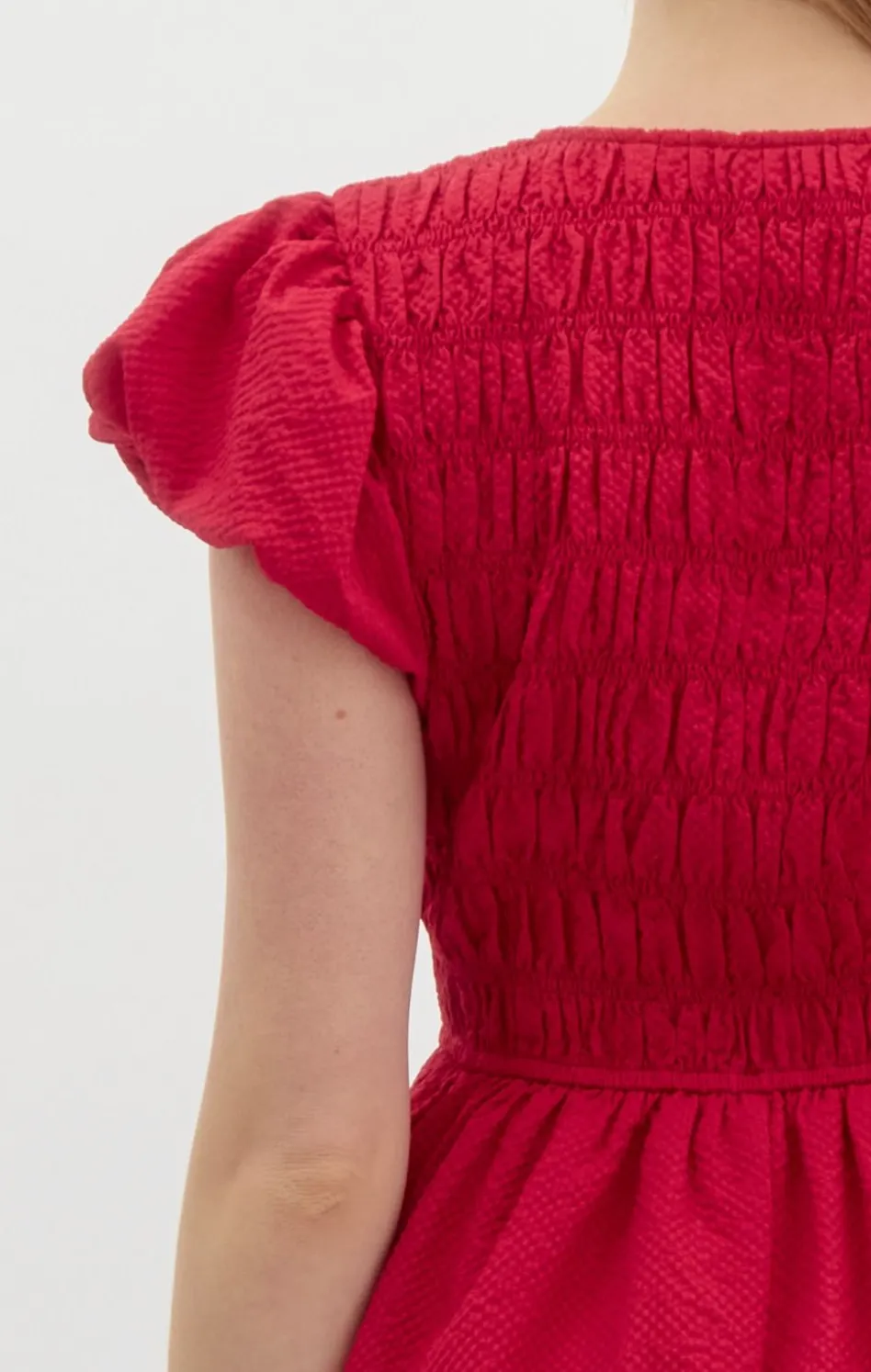 Flattering Textured Dress