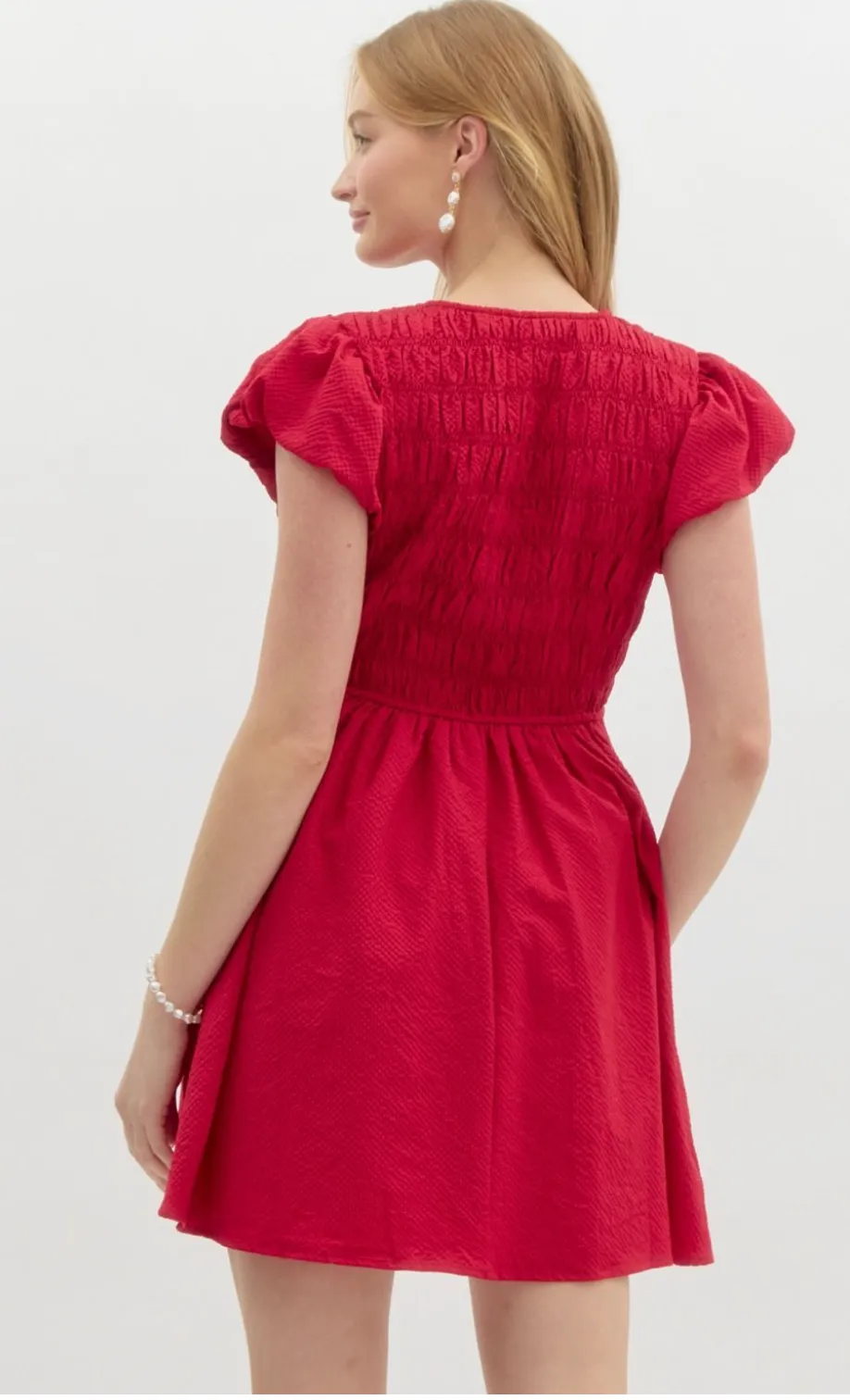 Flattering Textured Dress