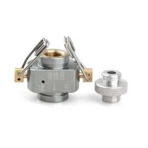 Gas Refill Adapter with Refilling Valve Exhaust Valve Canister Shifter Gas Canister Convertor Gas Saver Plus