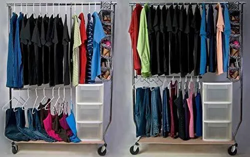 Higher Hangers Space Saving Clothes Hangers Heavy Duty Closet Organizers | Helps Reduce Wrinkles and Clutter | Great for Dorms and Increasing Closet Space | 40 Pack (White Plastic)