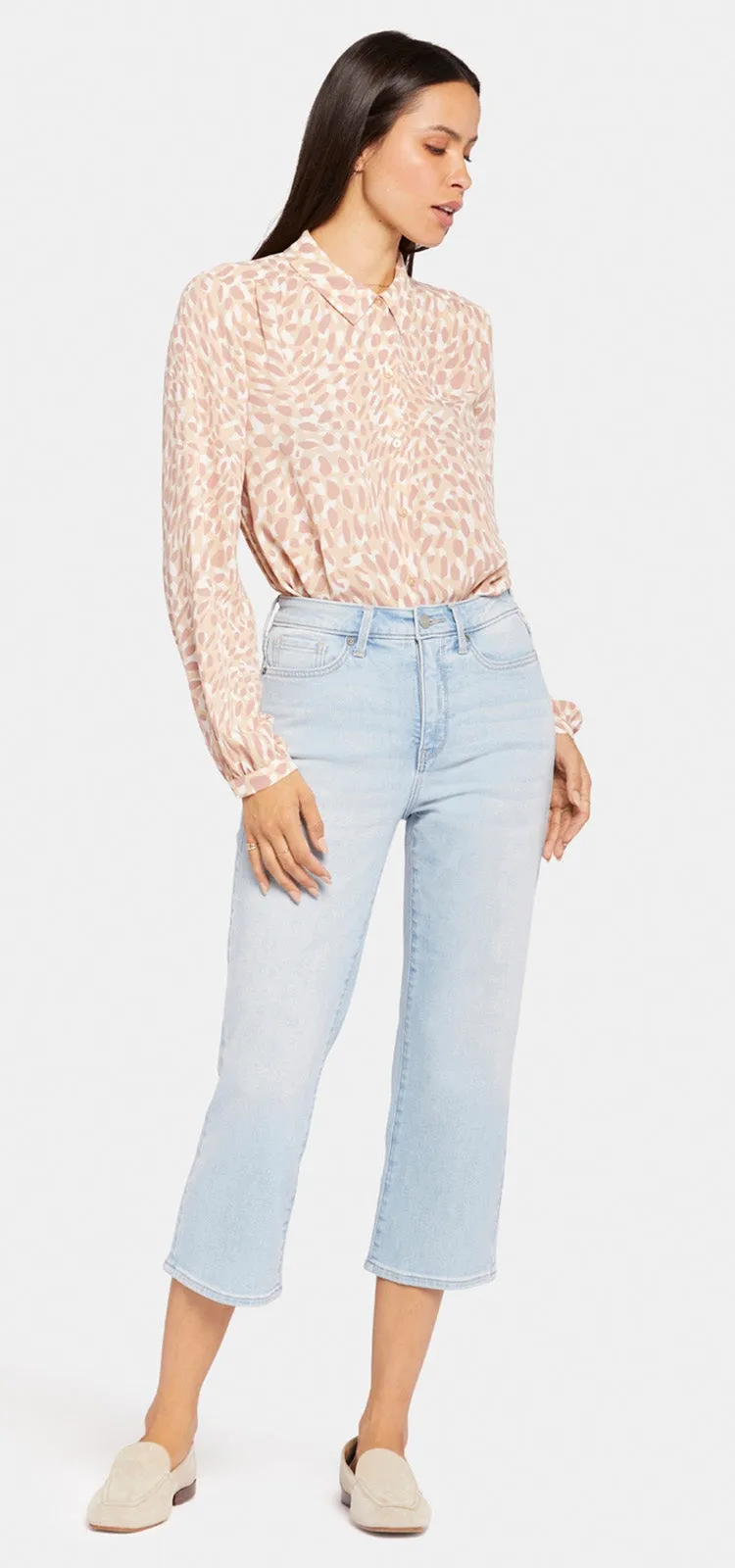 Joni Relaxed Capri Jeans Hellblau Cool Embrace® Denim | Brightside