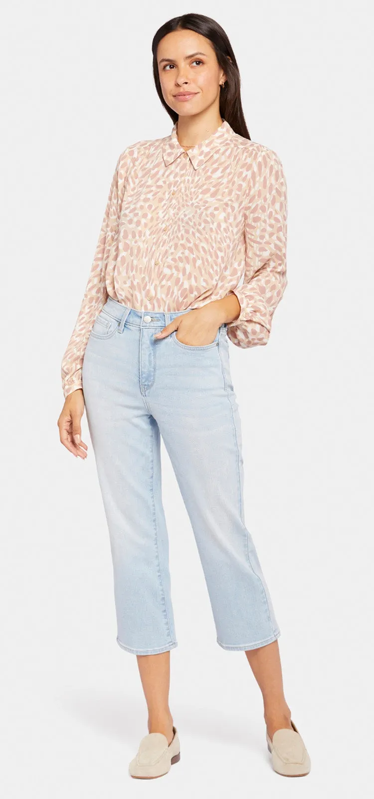 Joni Relaxed Capri Jeans Hellblau Cool Embrace® Denim | Brightside
