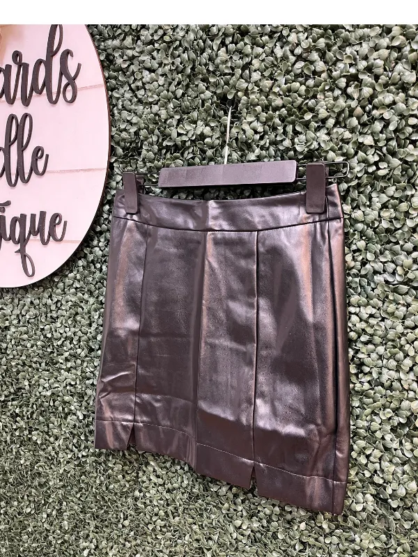Leather Mini Skirt