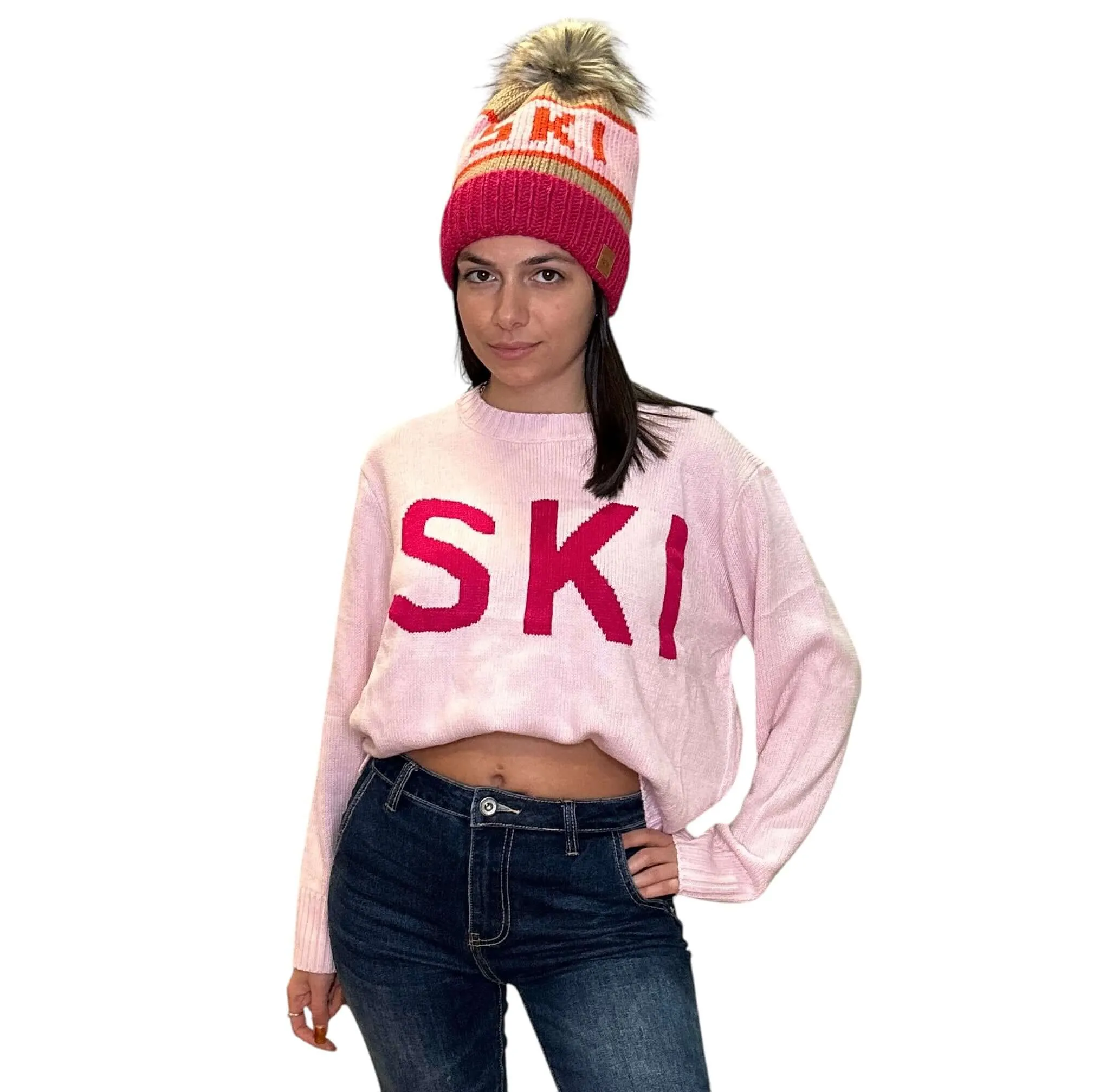 Light Pink Ski Sweater