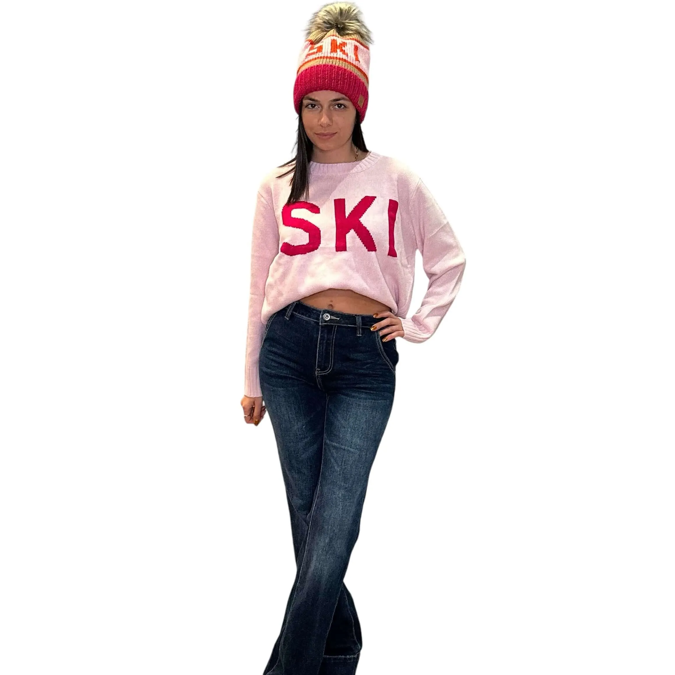 Light Pink Ski Sweater