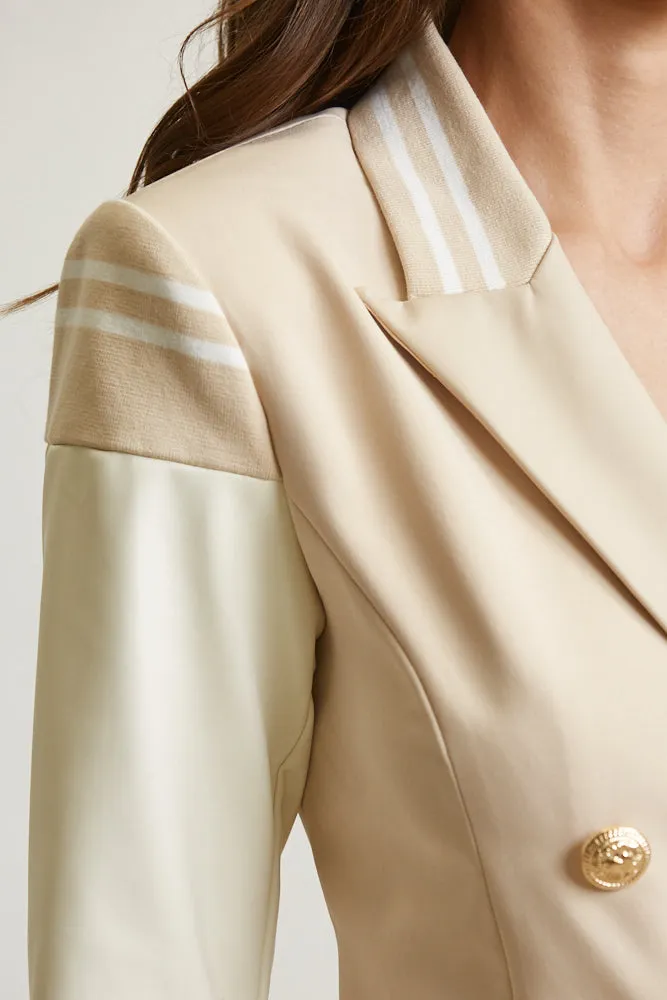 Long Sleeve Lapel Blazer for Women