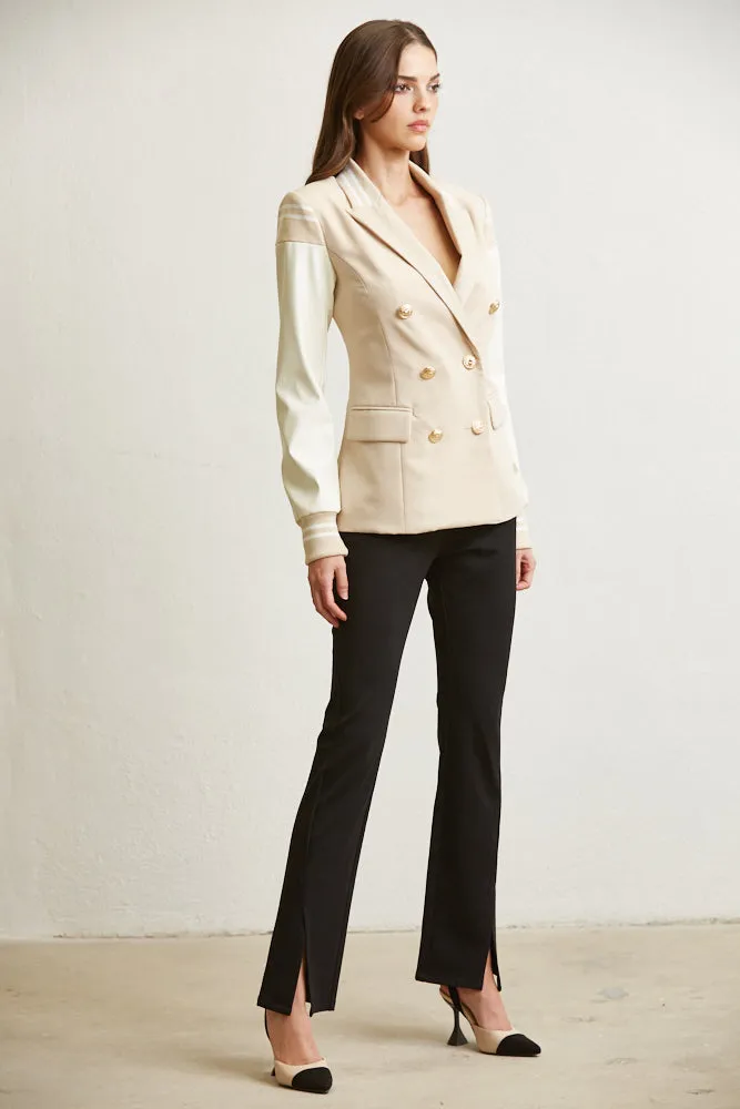 Long Sleeve Lapel Blazer for Women
