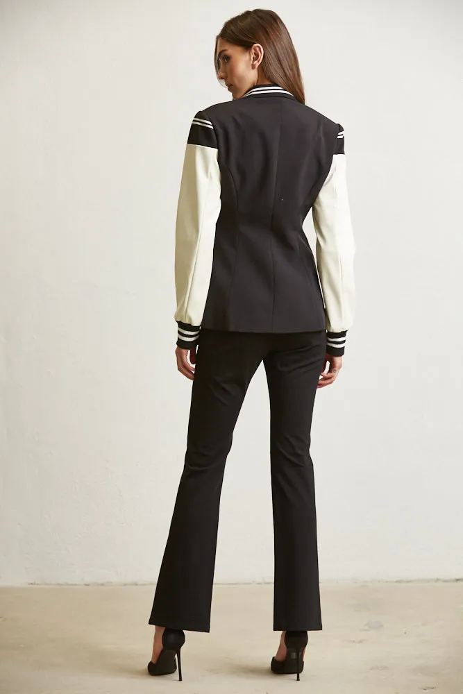 Long Sleeve Lapel Blazer for Women