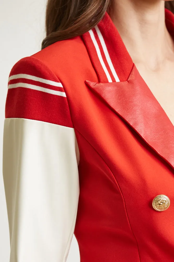 Long Sleeve Lapel Blazer for Women