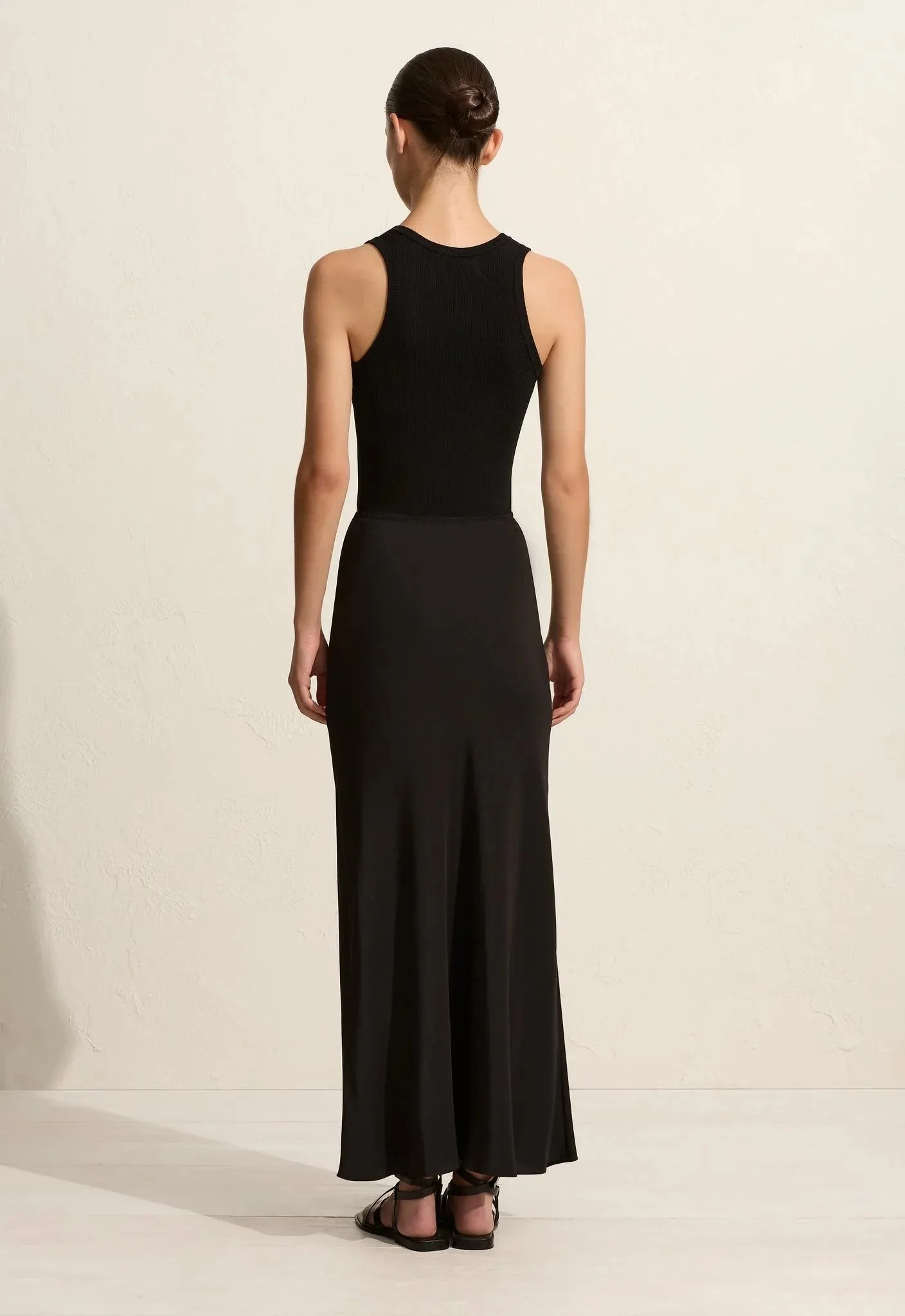 Matteau Bias Elastic Skirt in Black
