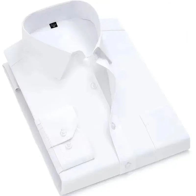 Mens Casual Business Long Sleeved Shirt Classic