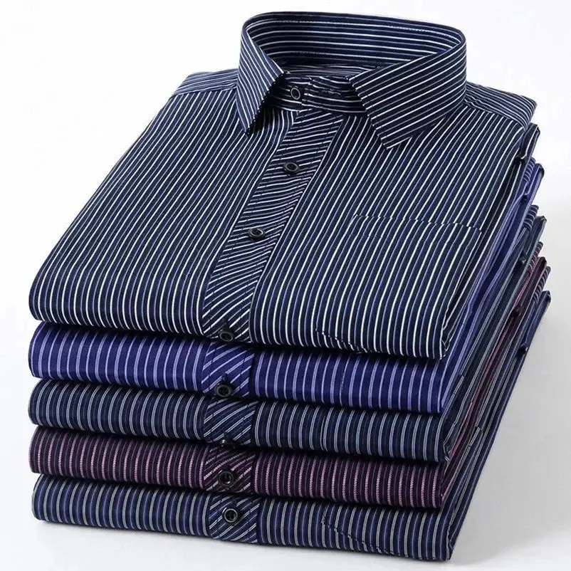 Mens Casual Business Long Sleeved Shirt Classic