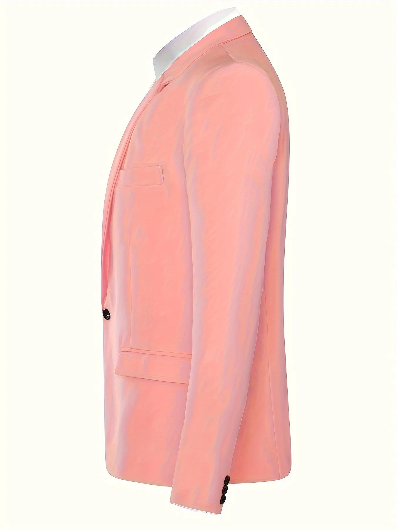 Men's Classic 2Piece Pink Color Blazer Suit  Formal Elegance