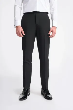 Men’s Wool Blend Formal Trousers – ASPEN W/T - Black
