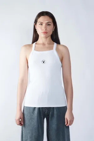 Renewed Essential Ribbed Tank White