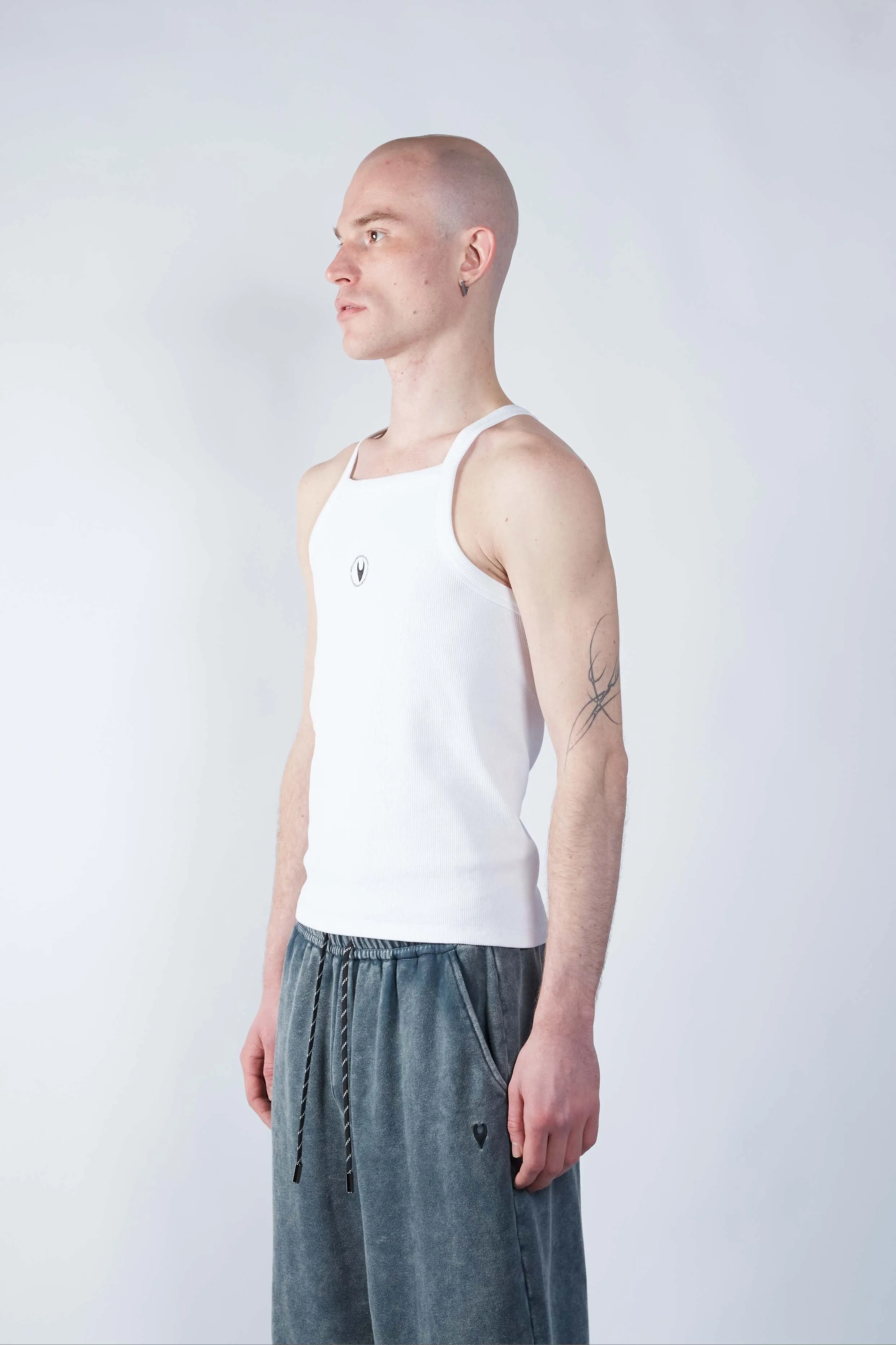 Renewed Essential Ribbed Tank White