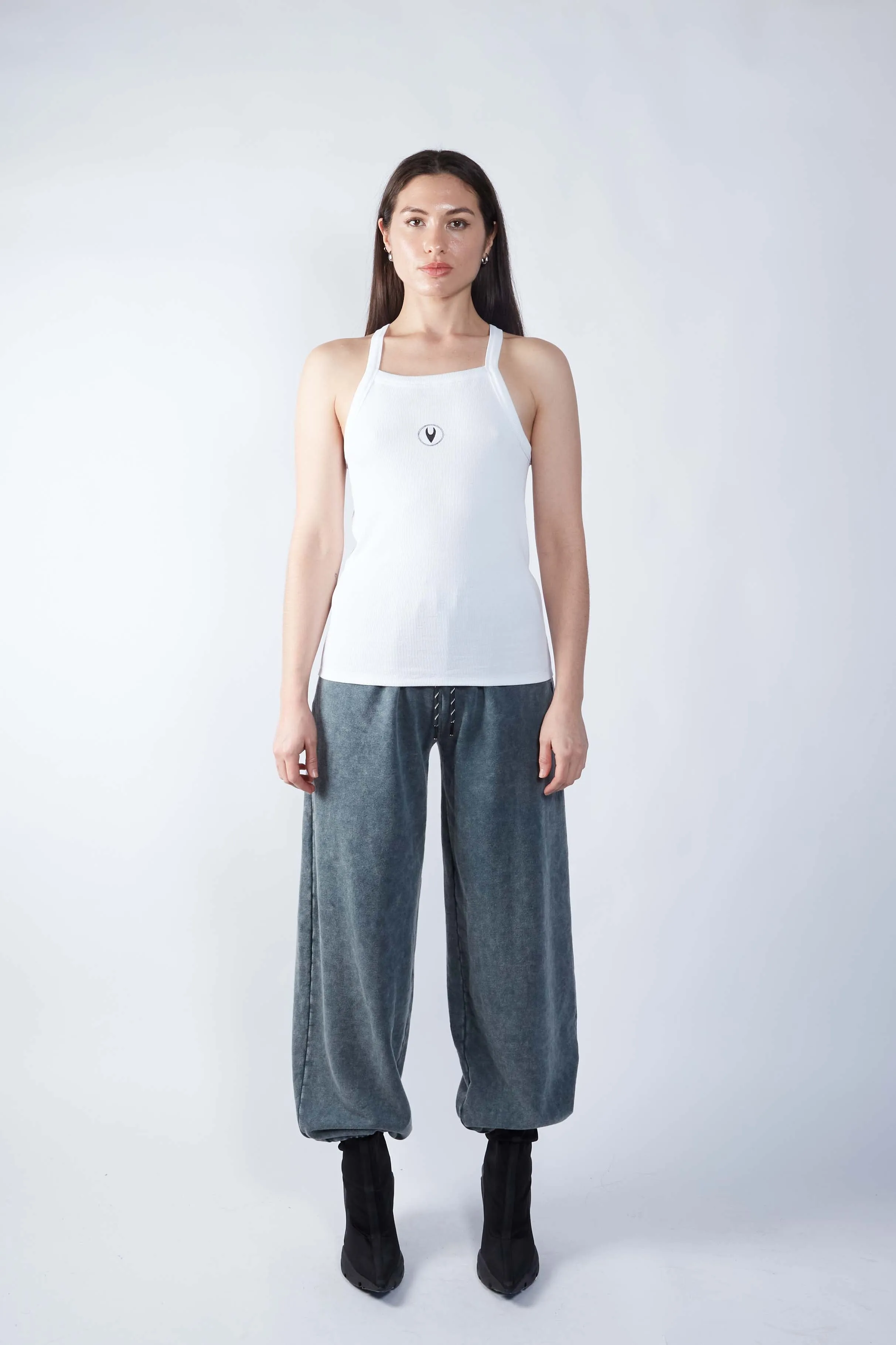 Renewed Essential Ribbed Tank White