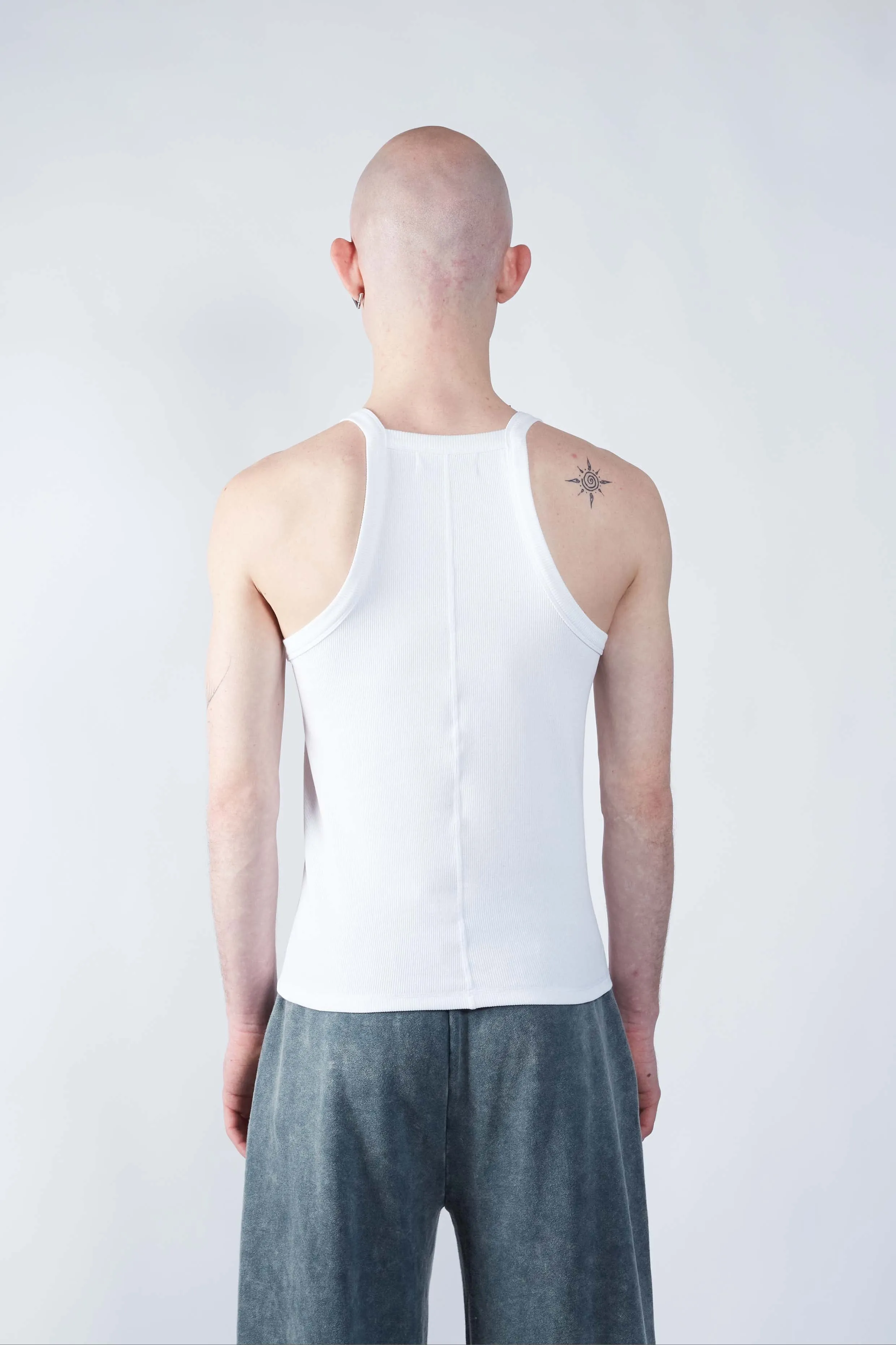 Renewed Essential Ribbed Tank White
