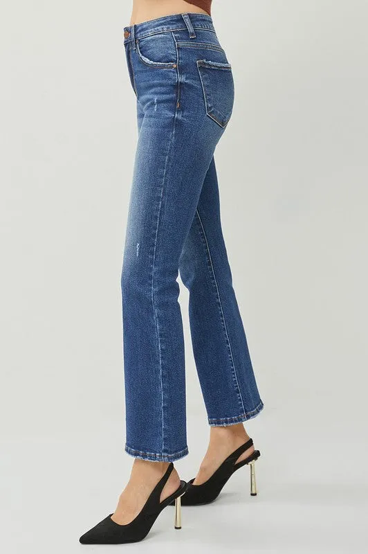RISEN High Rise Ankle Flare Jeans