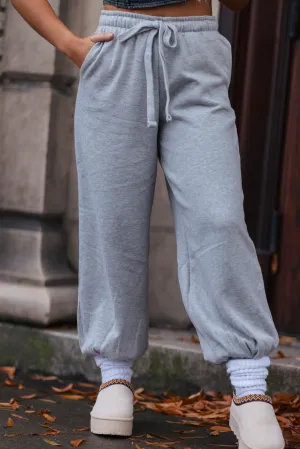 Soft Knit Lounge Joggers (Heather Grey)