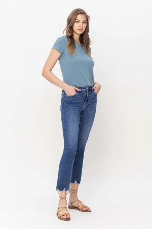 Vervet by Flying Monkey High Rise Crop Slim Straight Jeans