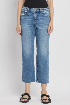 VERVET Melissa Mid Rise Straight Stretch Jean